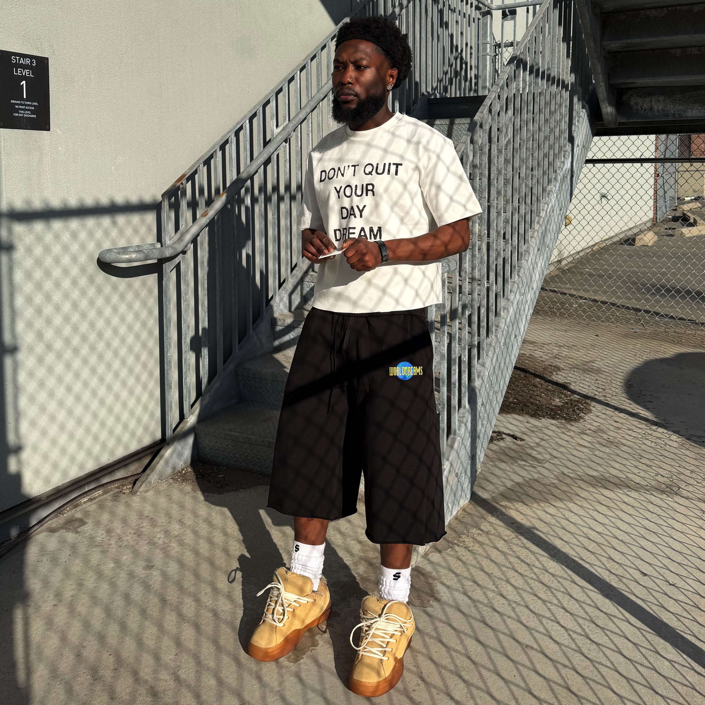 GLOBE SWEAT SHORTS