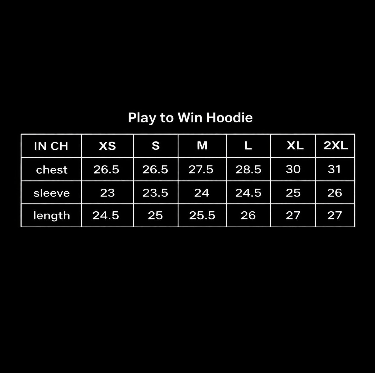 PLAY TO WIN HOODIE
